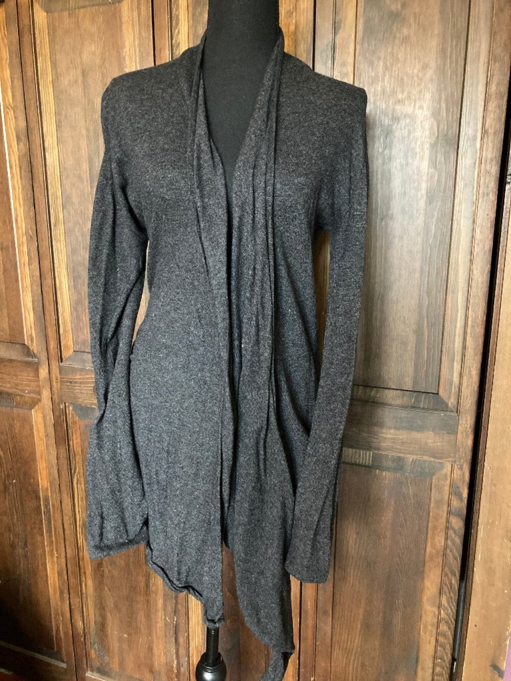 Synergy Organic Eco Luxe Pashmina Wool Cardigan Style Wrap Size L